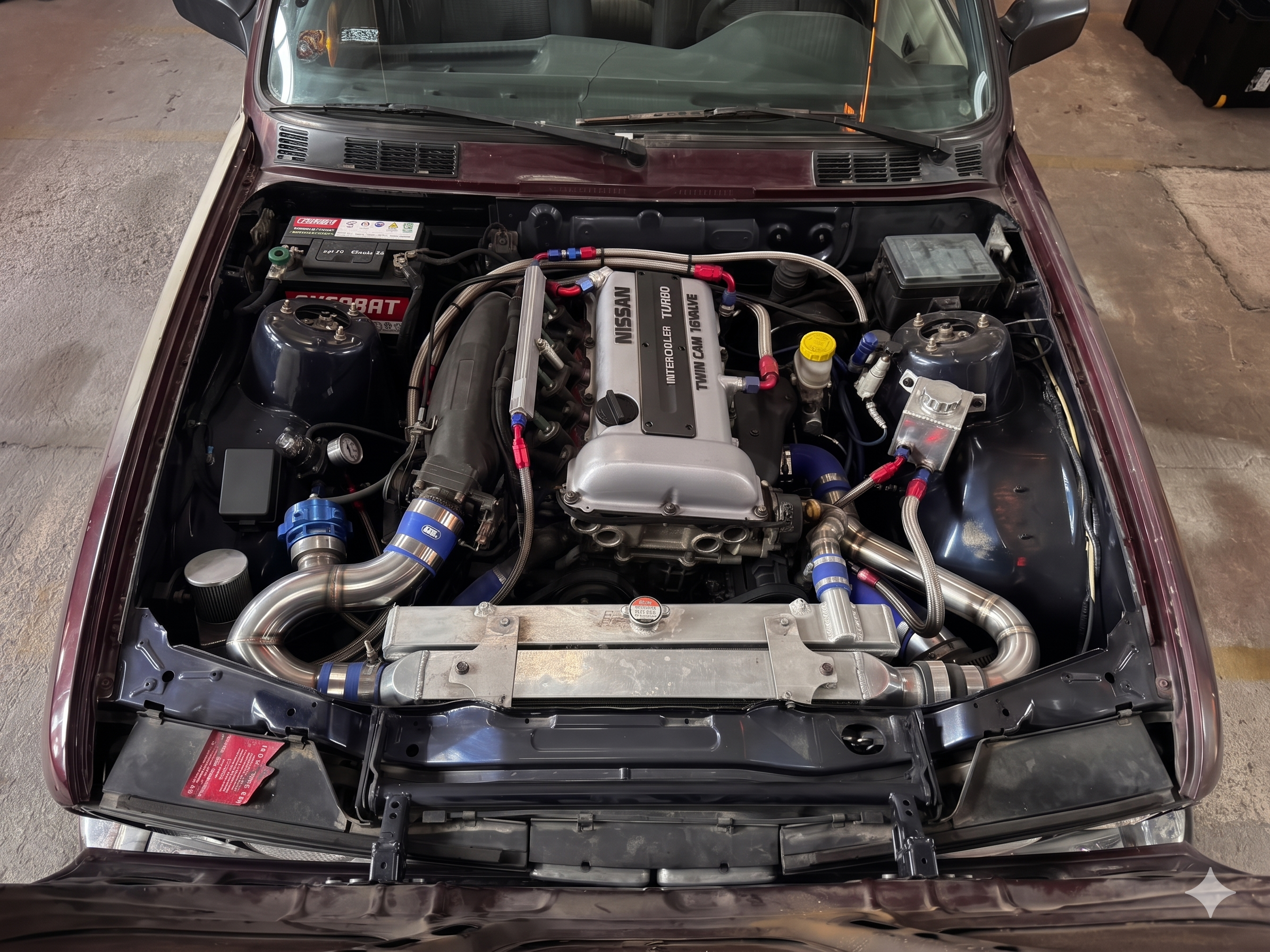 BMW con swap de motor Nissan