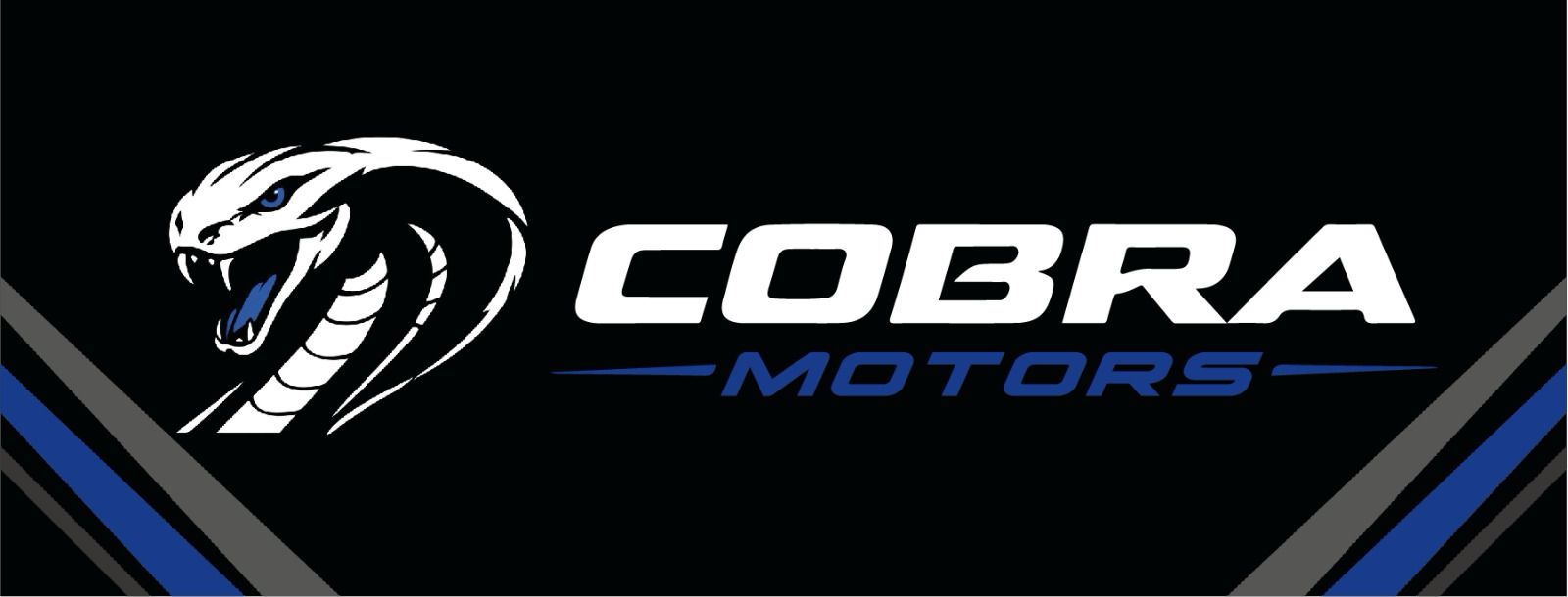 Logo Cobra Motors en azul